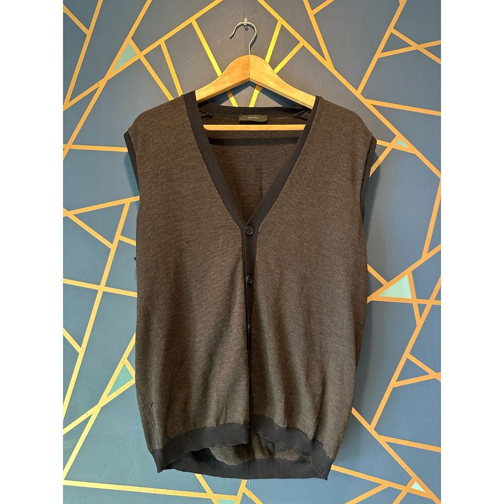 Zanone Sleeveless Cardigan M